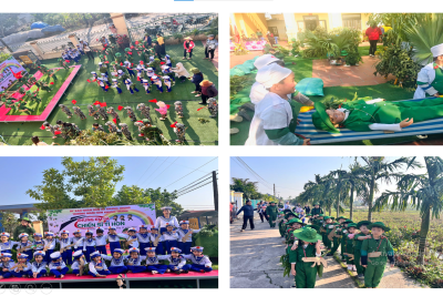 TRƯỜNG MẦM NON KHÁNH THÀNH TỔ CHỨC TRẢI NGHIỆM CHÚNG CHÁU LÀ CHIẾN SỸ TÍ HON NĂM HỌC 2025-2026