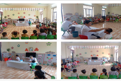 TRƯỜNG MẦM NON KHÁNH THÀNH PHỐI HỢP TRẠM Y TẾ KHÁM SỨC KHỎE ĐẦU NĂM CHO TRẺ NĂM HỌC 2025 – 2026