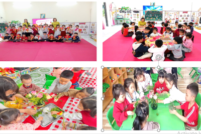 RỘN RÀNG HOẠT ĐỘNG CHÀO MỪNG NGÀY QUỐC TẾ PHỤ NỮ 8/3 TẠI TRƯỜNG MẦM NON KHÁNH THÀNH