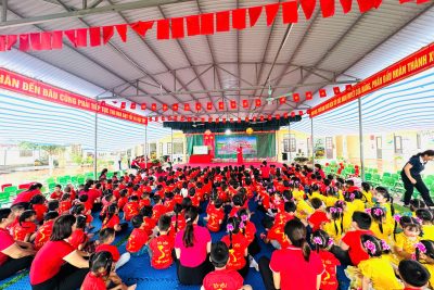AN TOÀN GIAO THÔNG CHO NỤ CƯỜI TRẺ THƠ – HOẠT ĐỘNG Ý NGHĨA TẠI MẦM NON KHÁNH THÀNH
